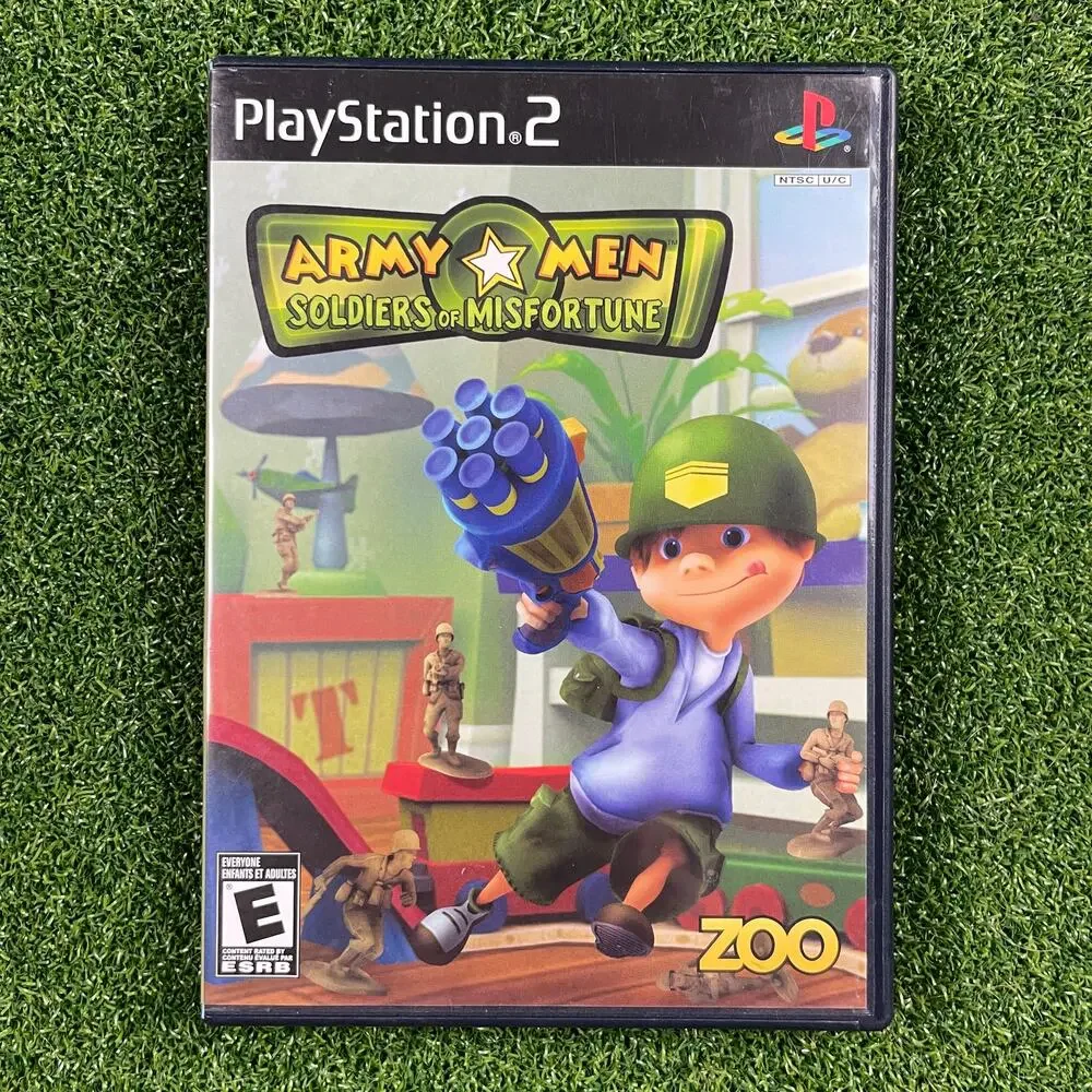 Army Men: Soldiers Of Misfortune (Sony PlayStation 2, 2008) PS2 CIB